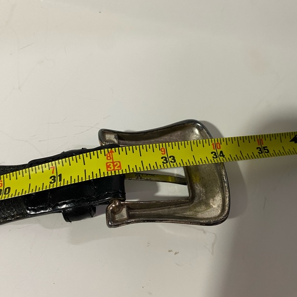 FOSSIL Women's Black W/Silver Belt S Description is in pictures (tarnished) - Picture 9 of 9